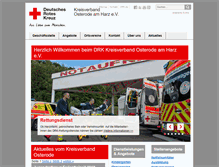 Tablet Screenshot of drk-kv-osterode.org